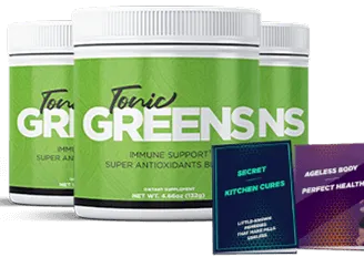 TonicGreens bottles with free bonus books