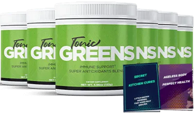 TonicGreens 6 bottles with free books